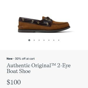 Sperry Two-Tone Brown Boat Shoes